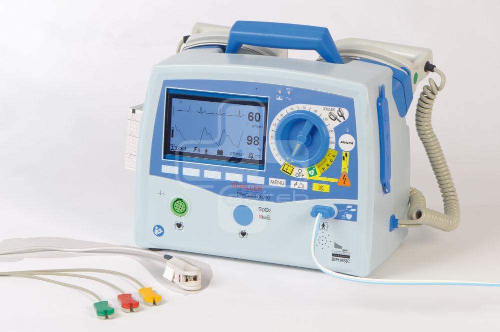 دستگاه الکتروشوک schiller 4000 دستگاه الکتروشوک schiller