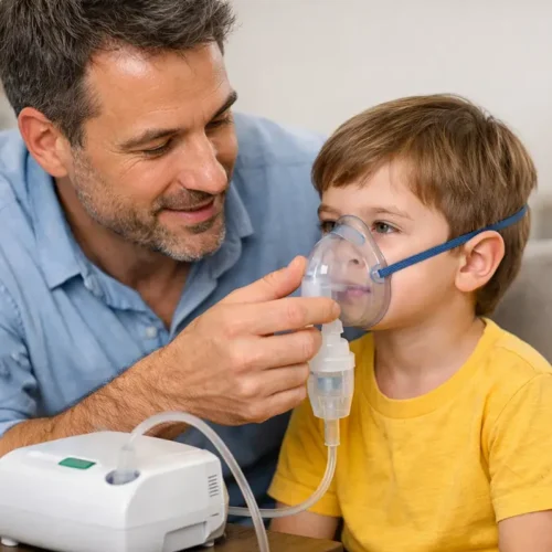 طرز استفاده از دستگاه نبولایزر کودکان